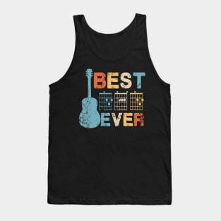 Best Dad Ever Guitar Chords Musician Funny Fathers Day Tank Top